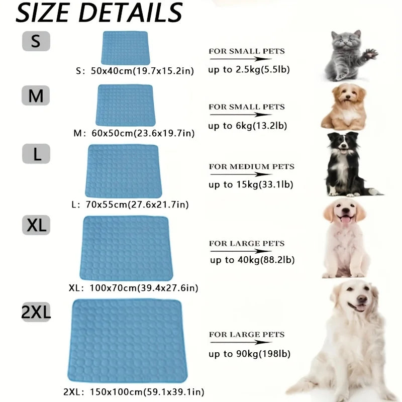 Royal Cooling Pet Mat – Summer Comfort for Dogs & Cats