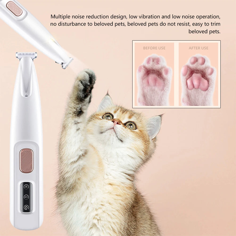 Royal Portable Dog Paw Trimmer with Led Light Rechargeable